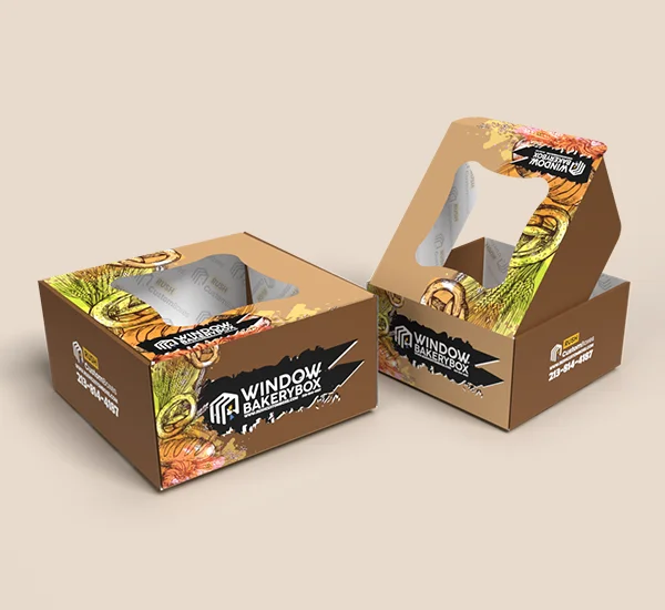 Cardboard Window Bakery Boxes