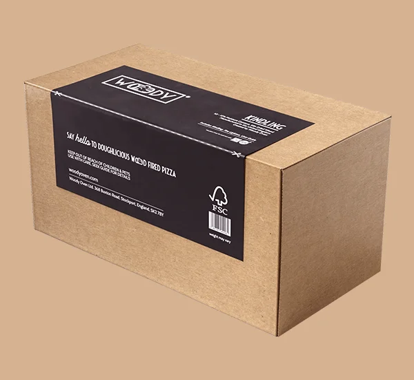 Corrugated Box with a Printed Label