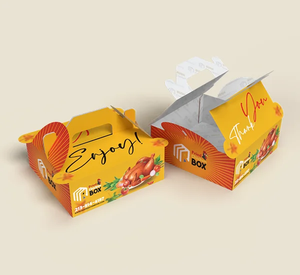 Fried Chicken Meal Box Packaging