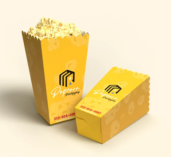 Full-color Printed Popcorn Boxes