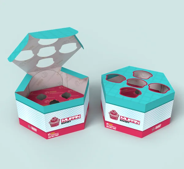 Hexagonal Muffin Packaging