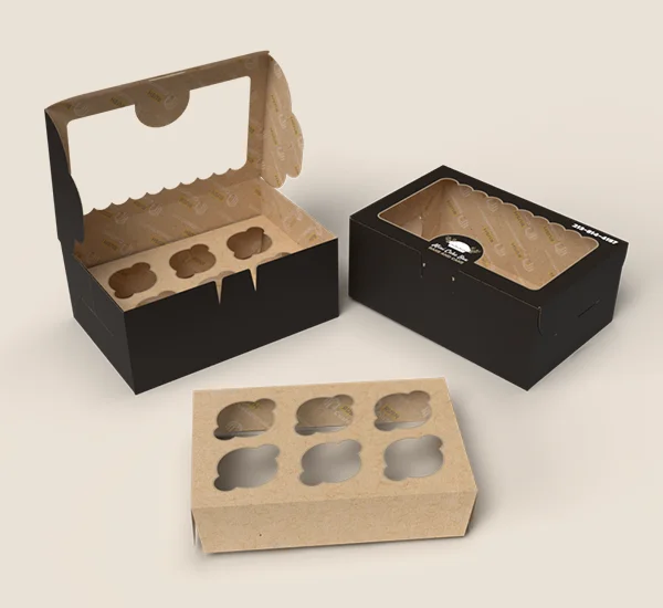 Mini Cupcake Boxes with Inserts