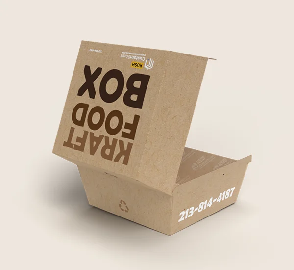 Kraft Fast Food Packaging Box