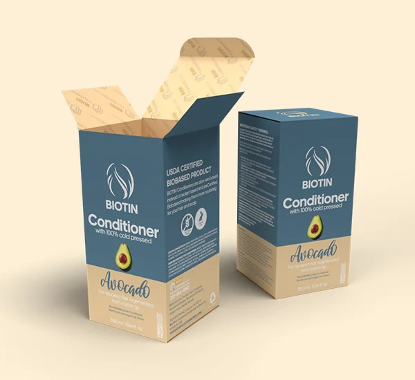 Printed Hair Conditioner Boxes with Logo