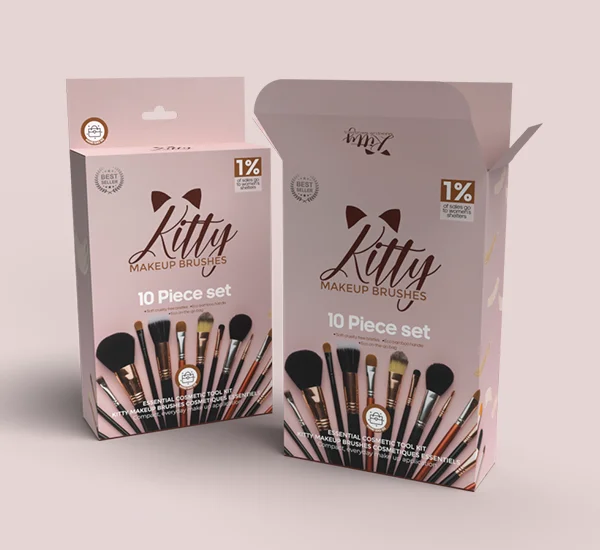 Printed Makeup Brush Boxes with Logos