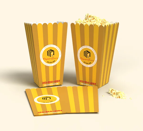 Logo Printed Small Popcorn Boxes