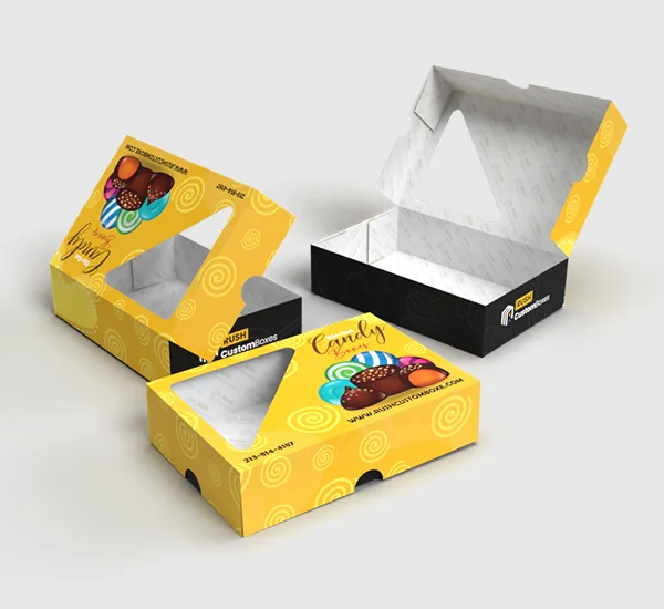 Printed Candy Boxes with Windows