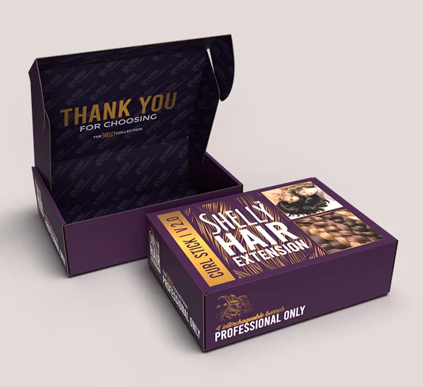 Roll End Tuck Front Hair Extension Boxes