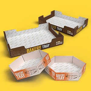 Custom-Made Cardboard Bakery Trays