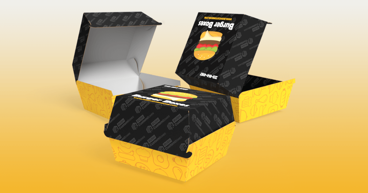 Custom Burger Boxes - Fast Food Packaging | RCB