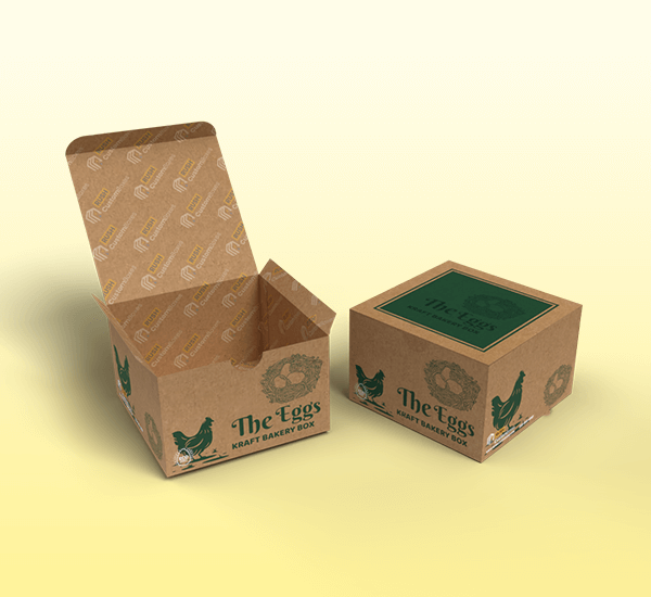 Printed Kraft Bakery Boxes