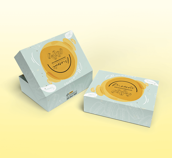 Printed Macaron Boxes