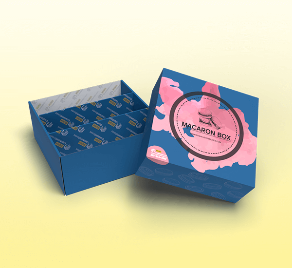 Two-Piece Macaron Packaging Boxes