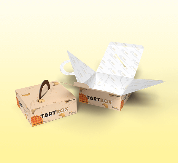Cardboard Tart Takeaway Boxes