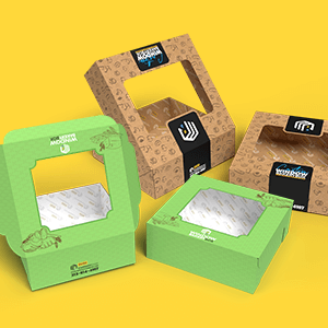 Custom-Made Bakery Boxes with Window Cut-Out